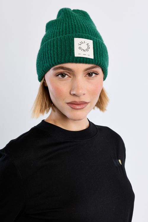 Bonnet en maille, logo Lili Sidonio