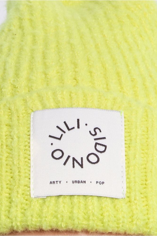 Bonnet en maille, logo Lili Sidonio