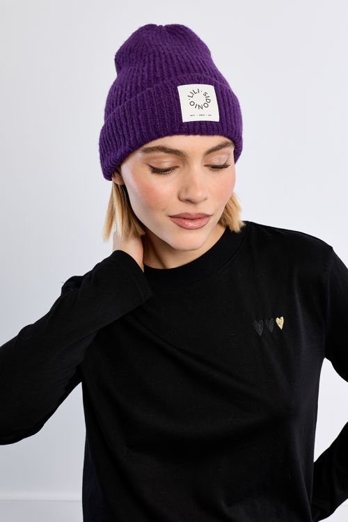 Gorro liso de punto