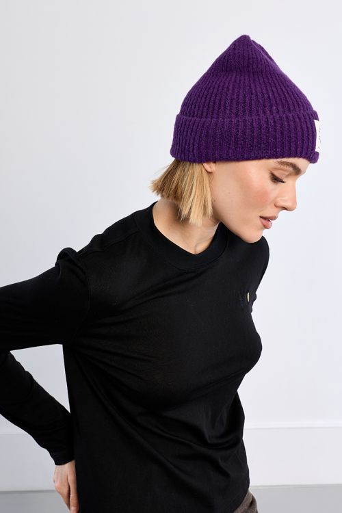 Bonnet en maille, logo Lili Sidonio