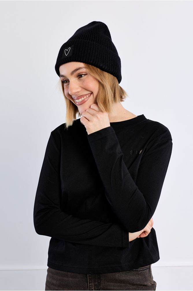Gorro liso de punto
