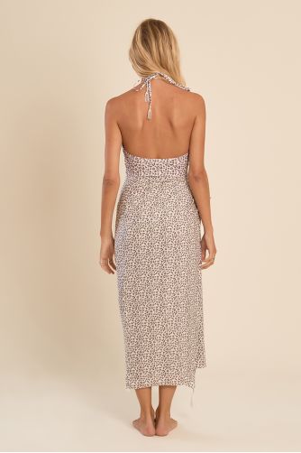 Leopard print sarong