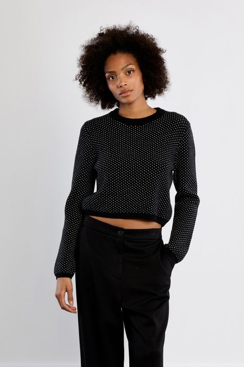 Pull mini, à pois