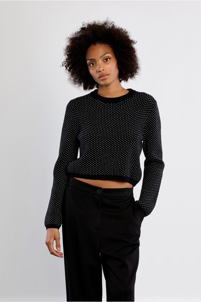 Pull mini, à pois