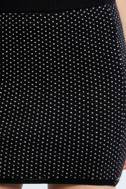 Mini skirt tube, polka dots
