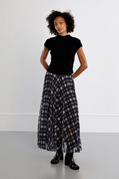 Pull en maille, manches courtes