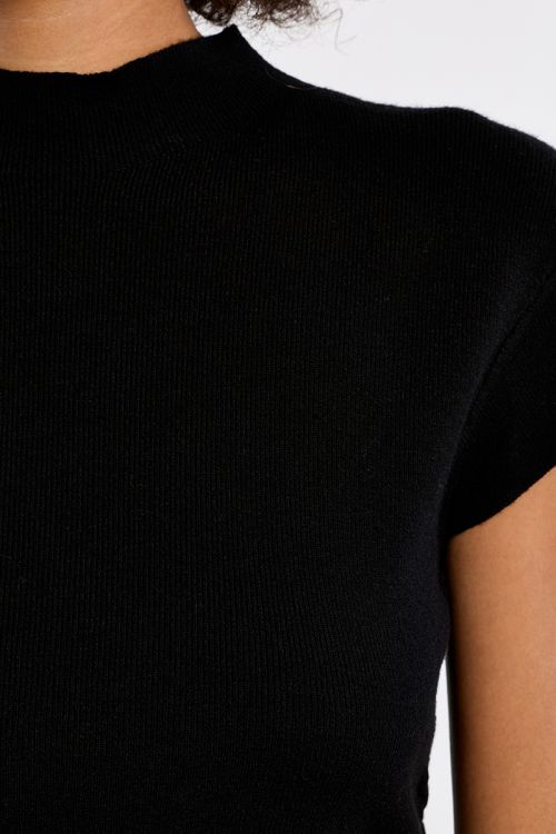 Pull en maille, manches courtes
