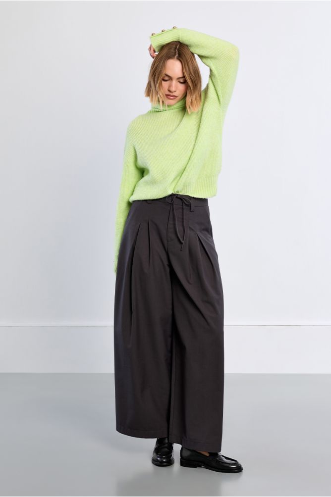 Knitted sweater, turtleneck