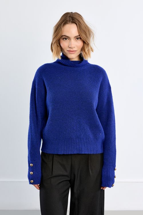 Pull en maille, col roulé