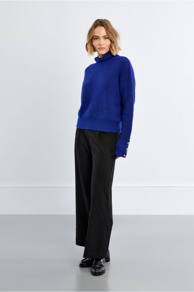 Pull en maille, col roulé