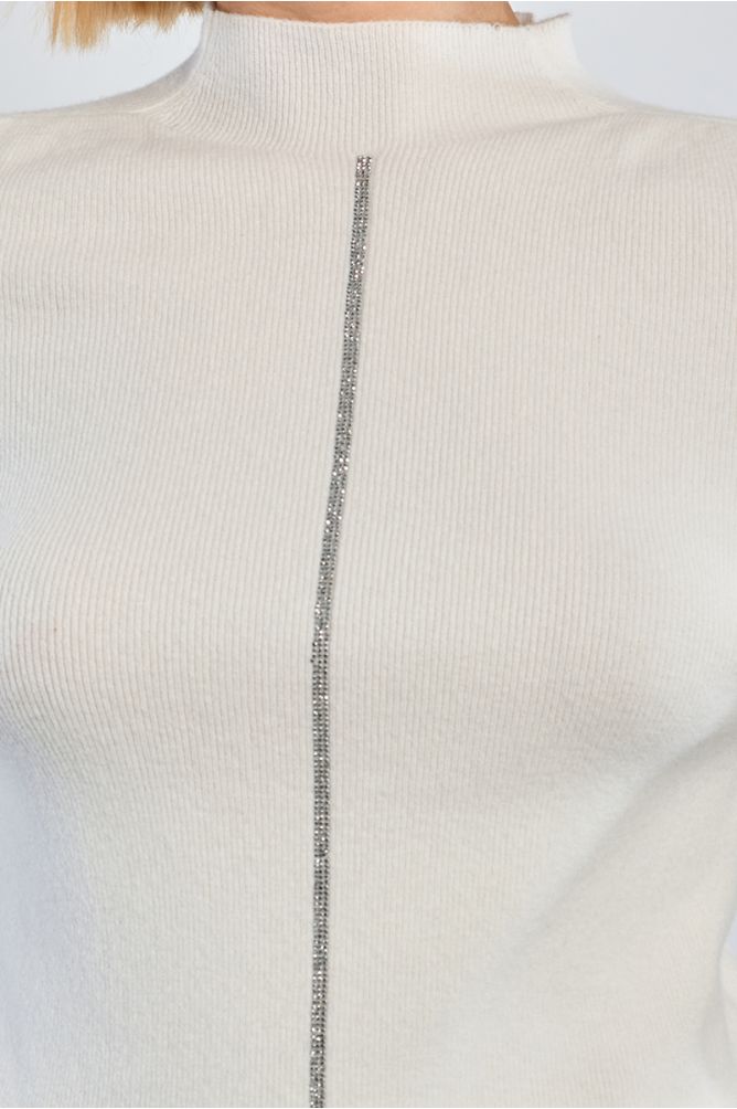 Jersey de manga larga cuello alto