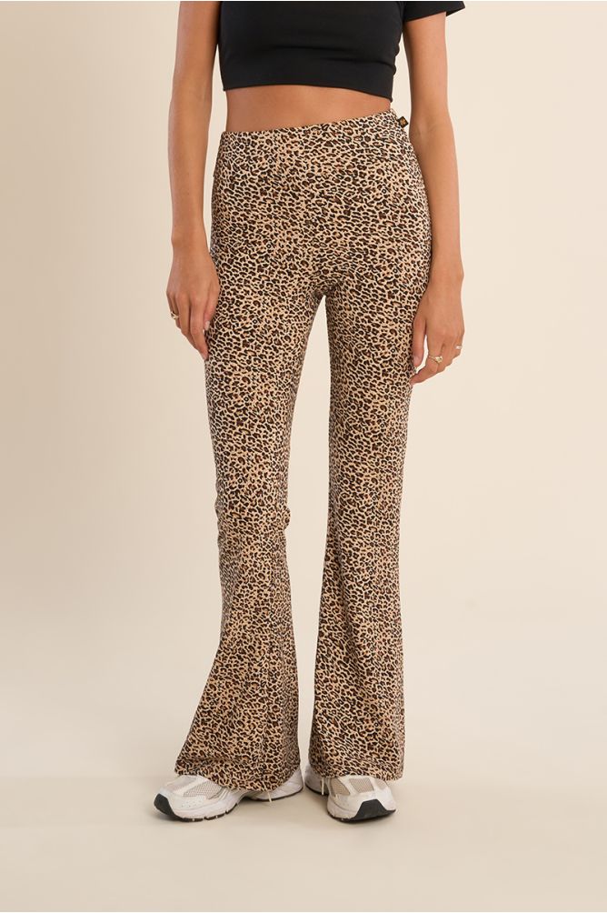Leggins de mujer acampanados, tiro alto.