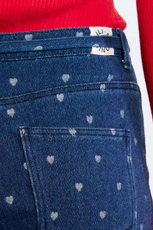 Cotton trousers, with hearts