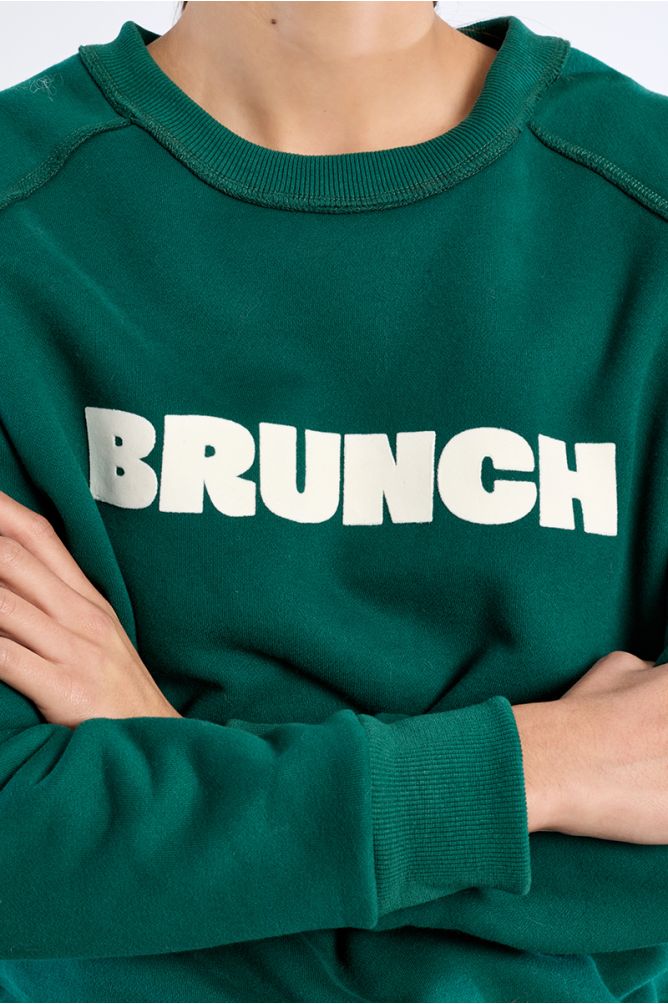 "Sweat-shirt à inscription ""Brunch"""