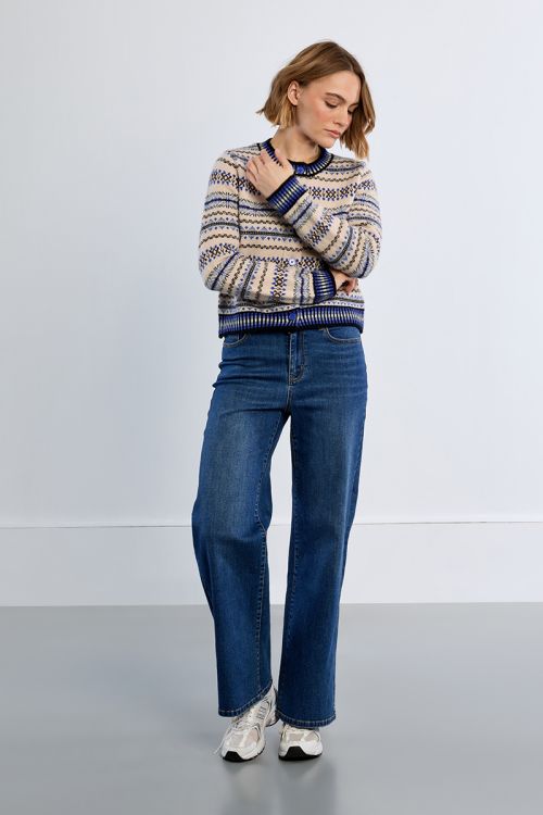 Knitted cardigan, Tybetan pattern