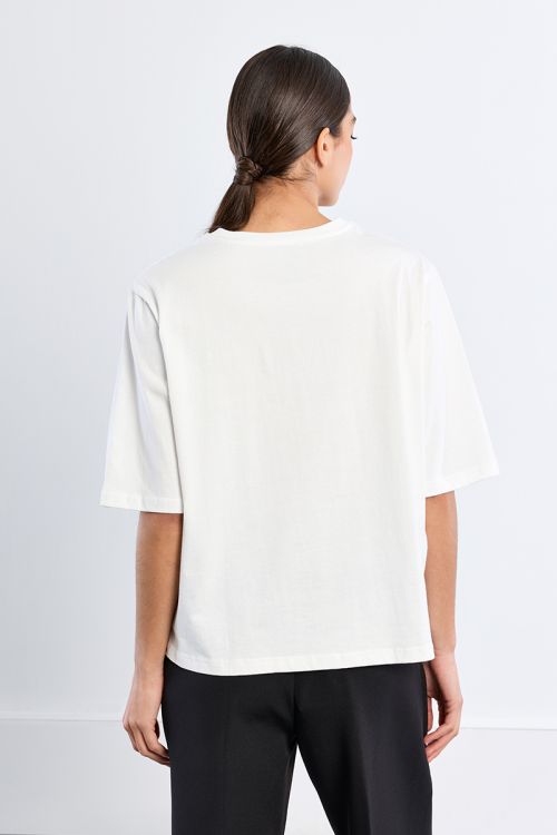 T-shirt oversize en coton, brodé