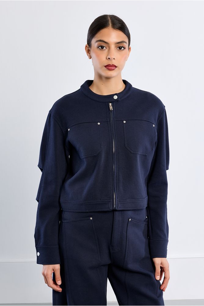 Veste officier, en coton