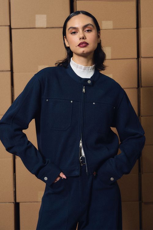 Veste officier, en coton