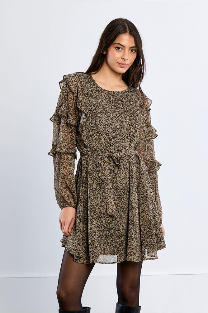 Mini dress, leopard