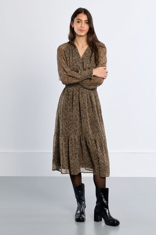 Abito maxi leopardato - Lili Sidonio