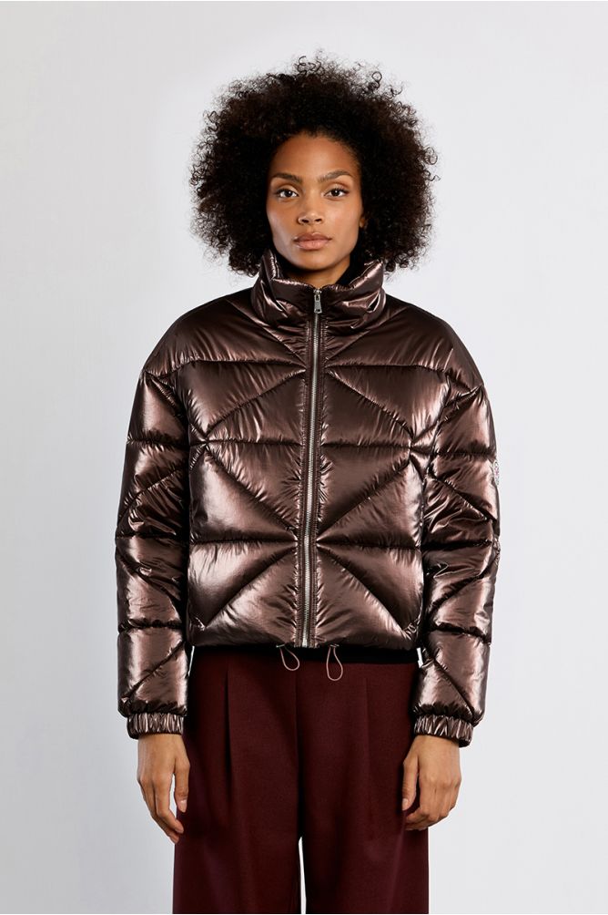 Metallic down jacket