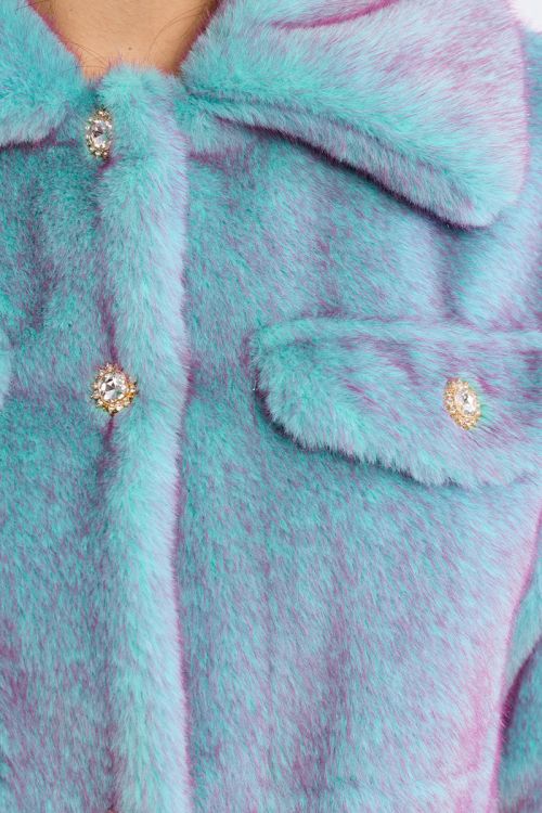 Chaqueta de manga larga de peluche