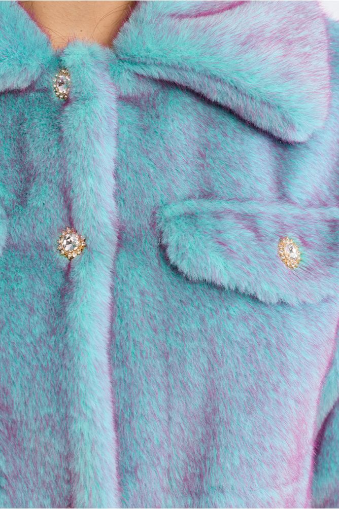 Veste en imitation fourure