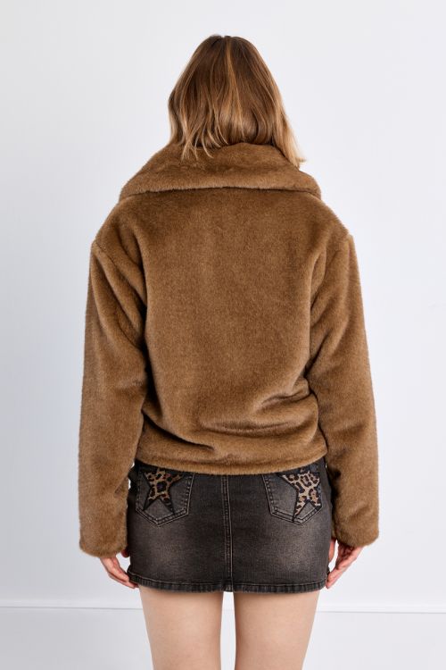 Chaqueta de manga larga de peluche