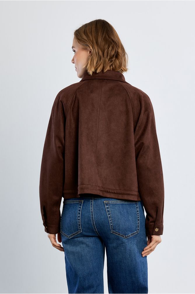 Veste en suédine