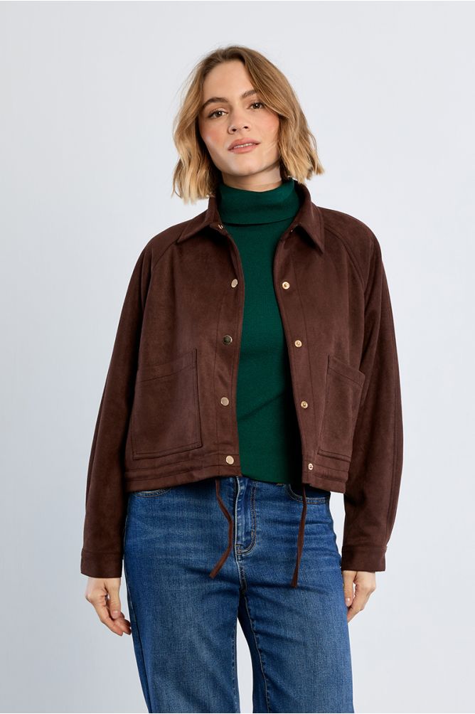 Veste en suédine