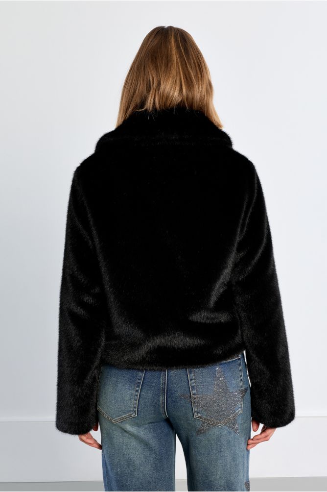 Chaqueta de manga larga de peluche