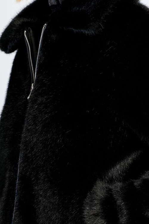 Veste imitation fourrure, unie