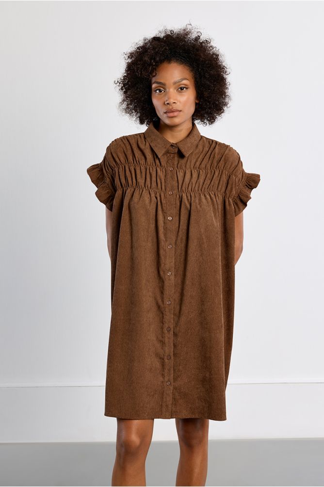 Mini dress, smocked