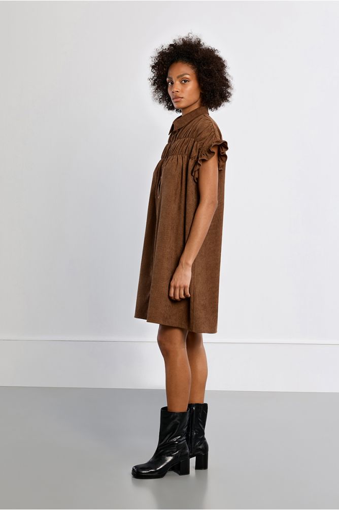 Mini dress, smocked