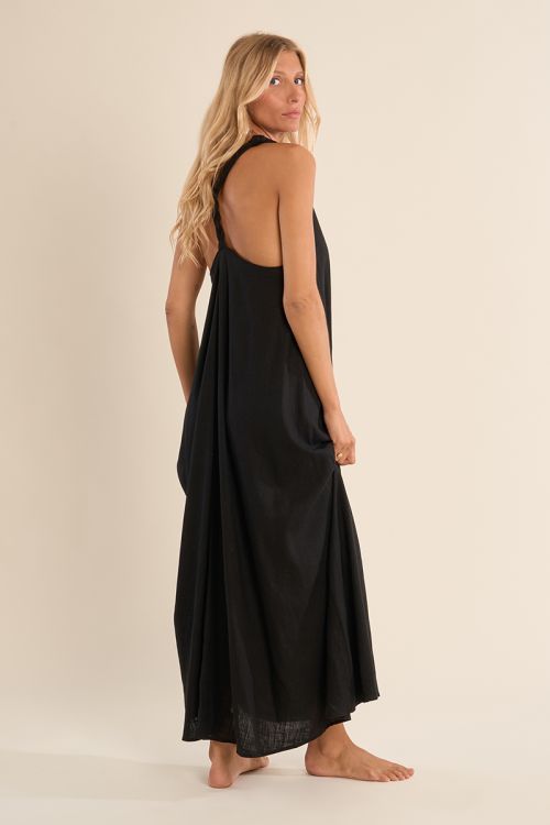 Longue robe dos nu