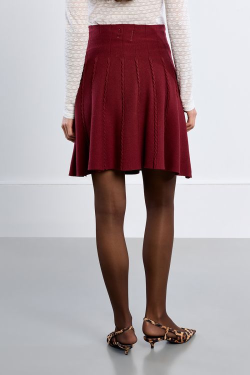 Minigonna in maglia a trecce - Lili Sidonio