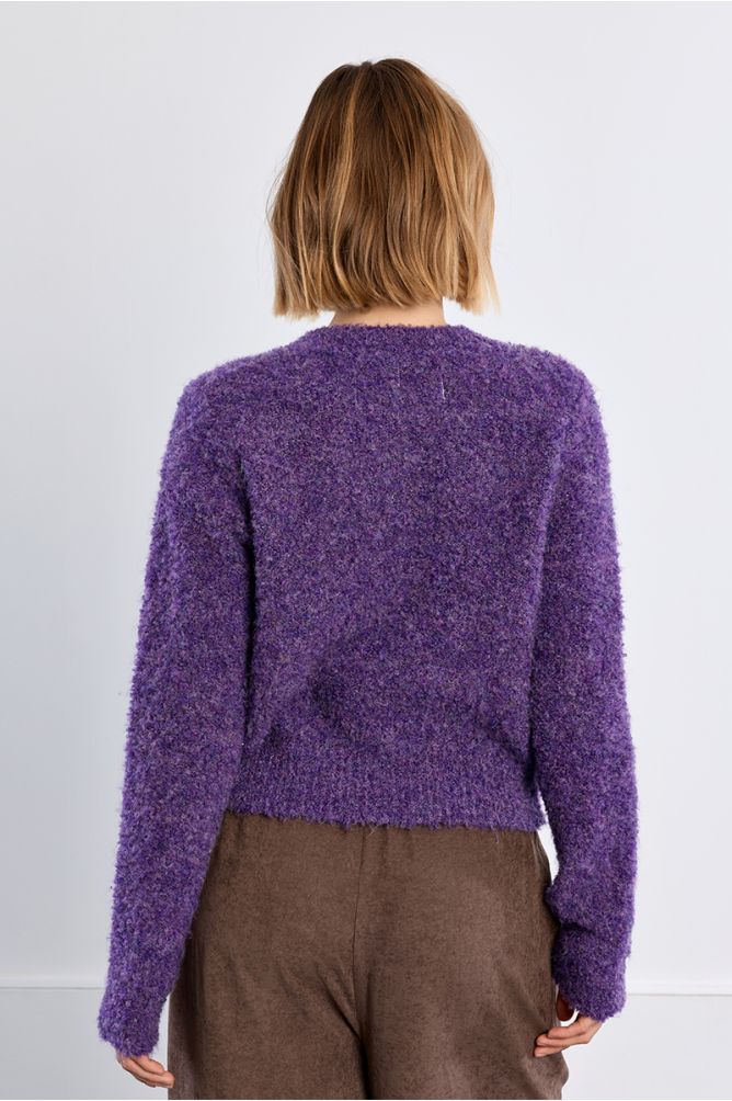 Cardigan boutonné uni