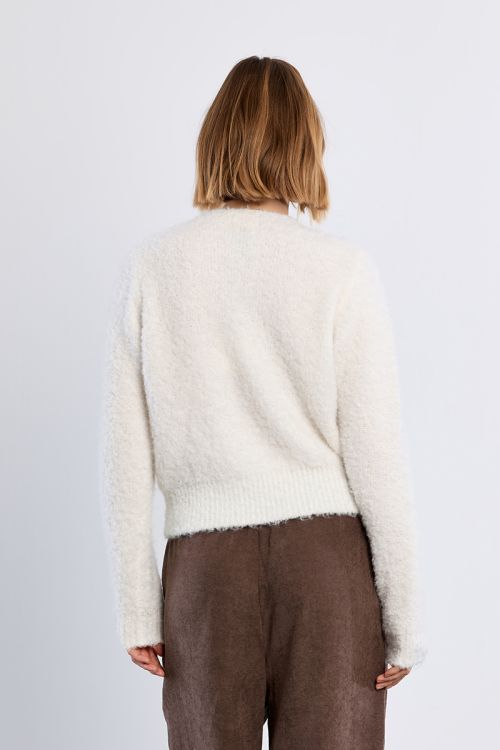 Cardigan boutonné uni