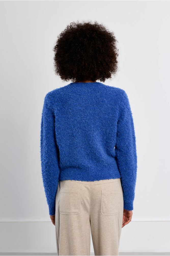 Cardigan boutonné uni