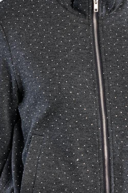 Giacca sportiva con zip e strass - Lili Sidonio