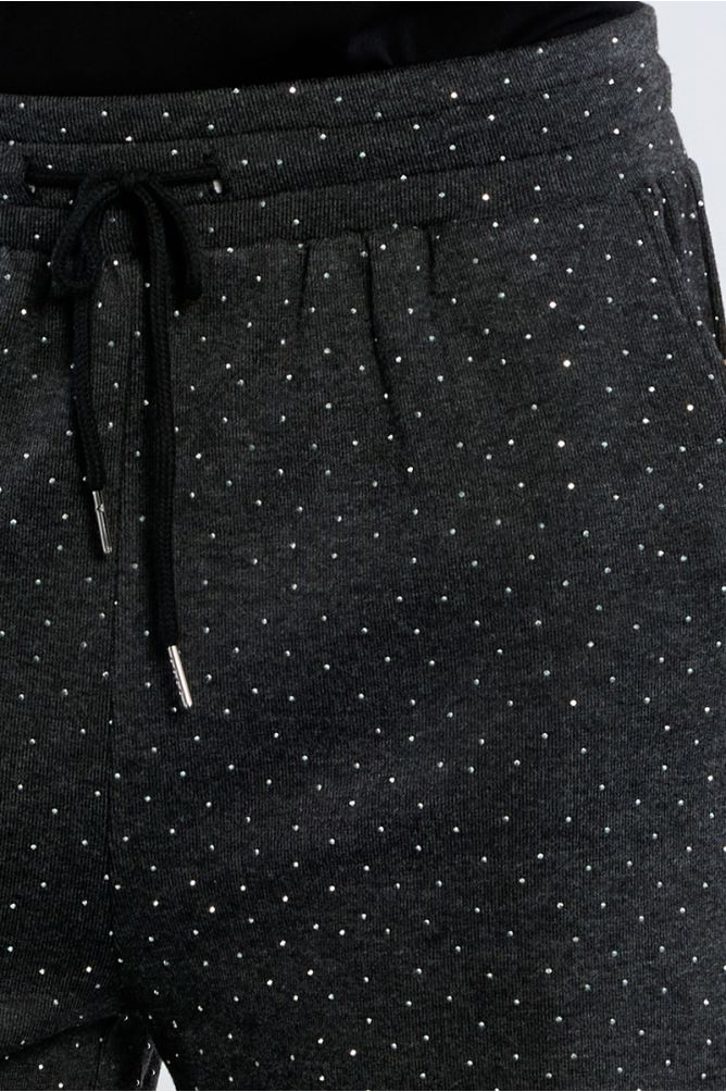 Jogging pants, rhinestone
