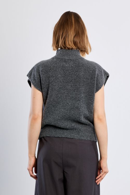 Studded sleeveless sweater
