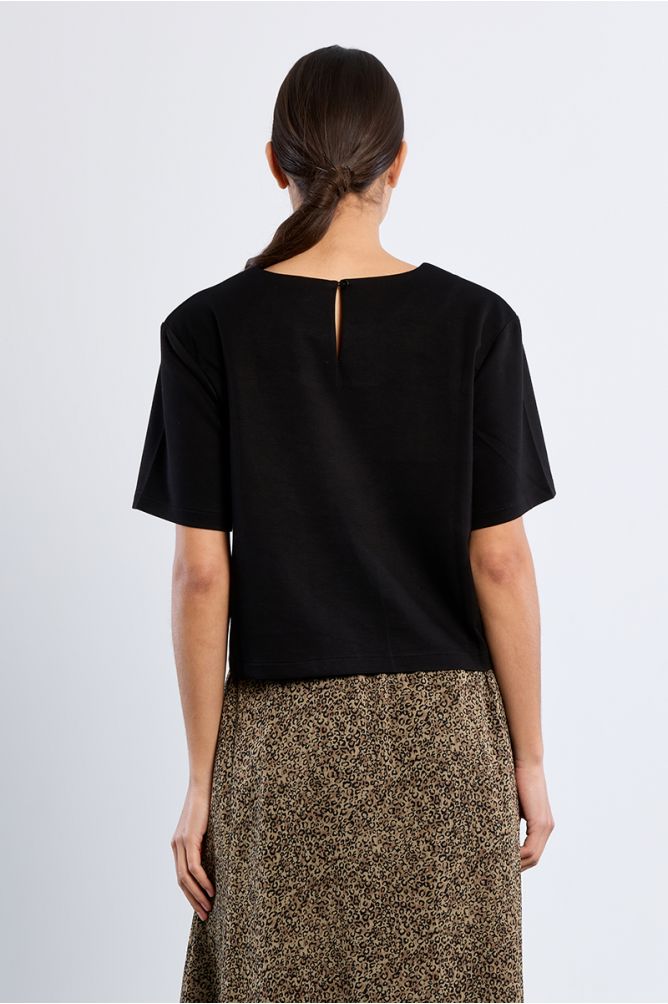 Plain crop T-shirt