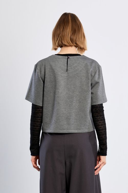 T-shirt crop uni