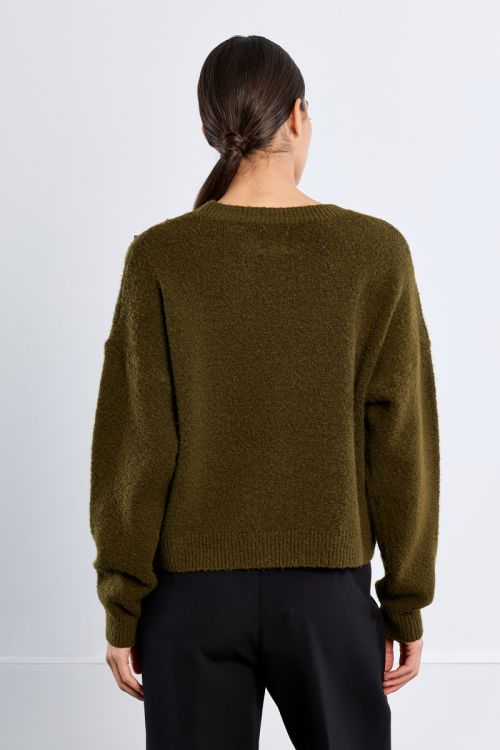 Studded knit sweater