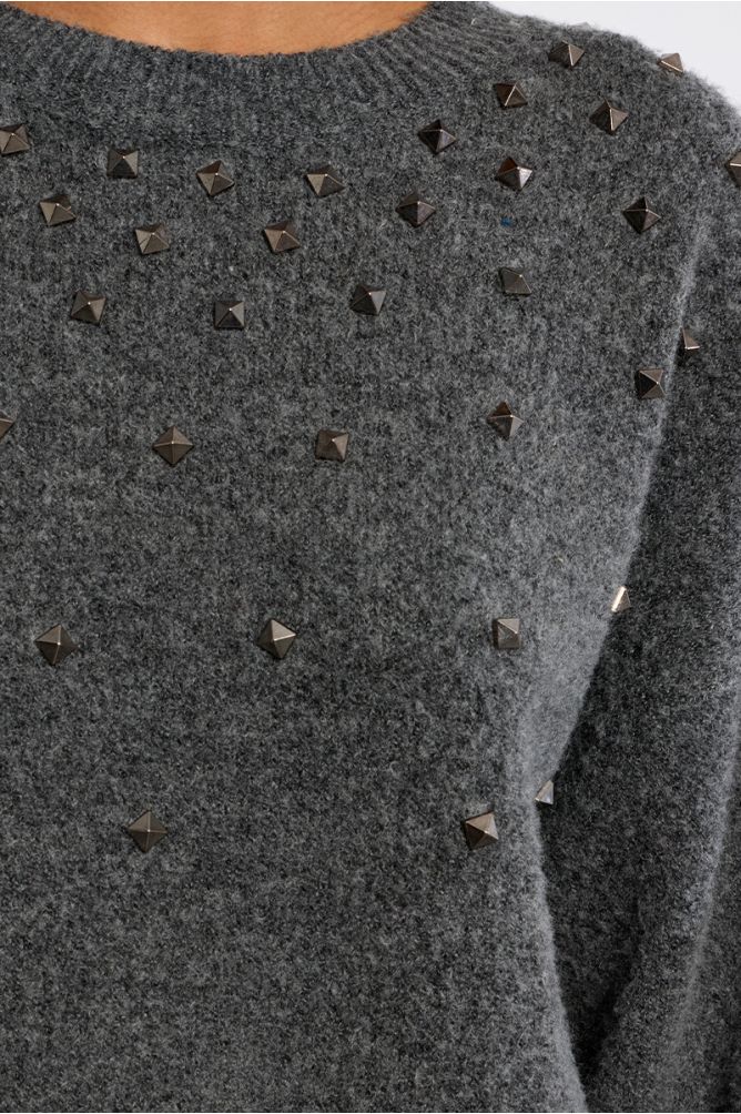 Jersey de manga larga detalle tachuelas