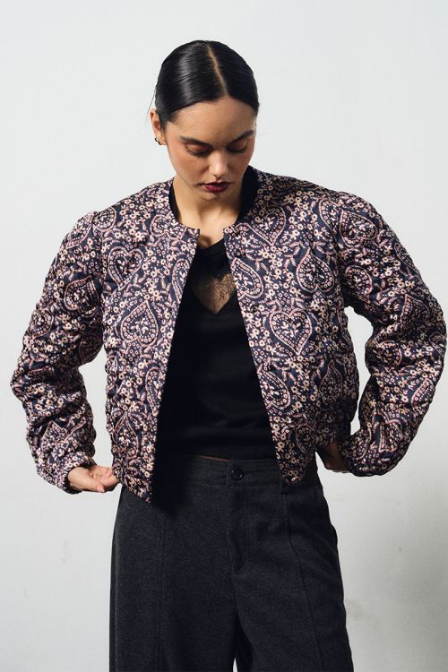 Giacca bomber stampata - Lili Sidonio
