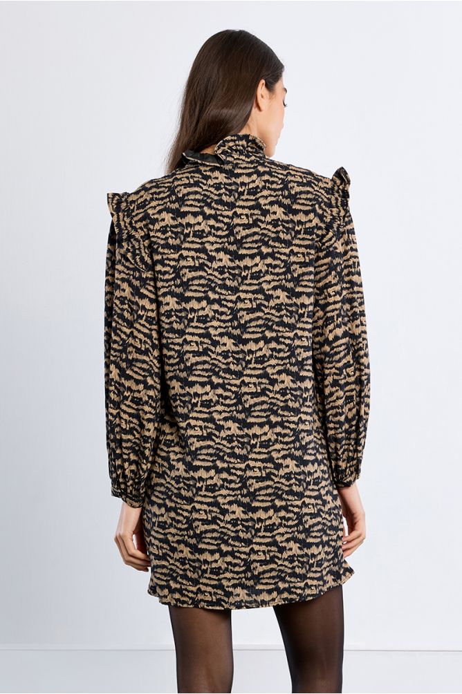 Robe victorienne mini, imprimée