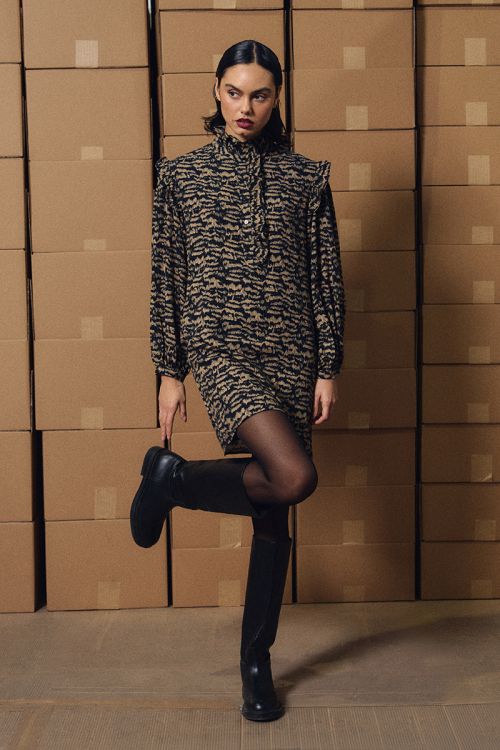 Victorian mini dress, printed
