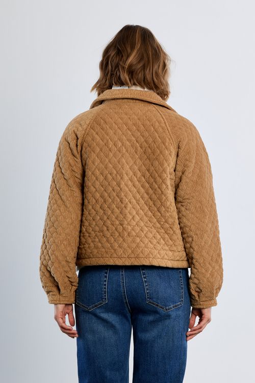 Veste oversize en velours côtelé